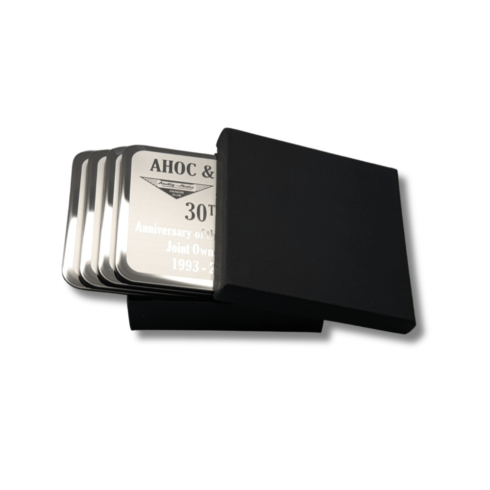 custom-made-metal-drink-coasters-with-gift-box-abc2000 Custom Made Stainless Steel Coasters Set