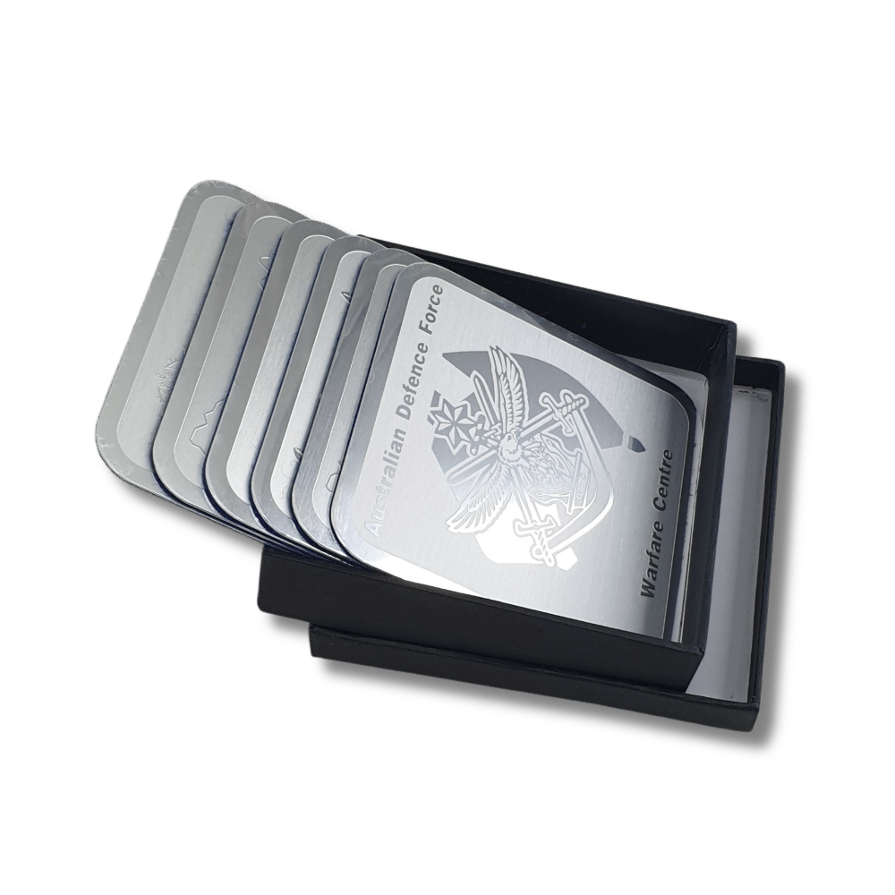 Aluminum-Drink-Coasters-Set Aluminum Drink Coasters Set