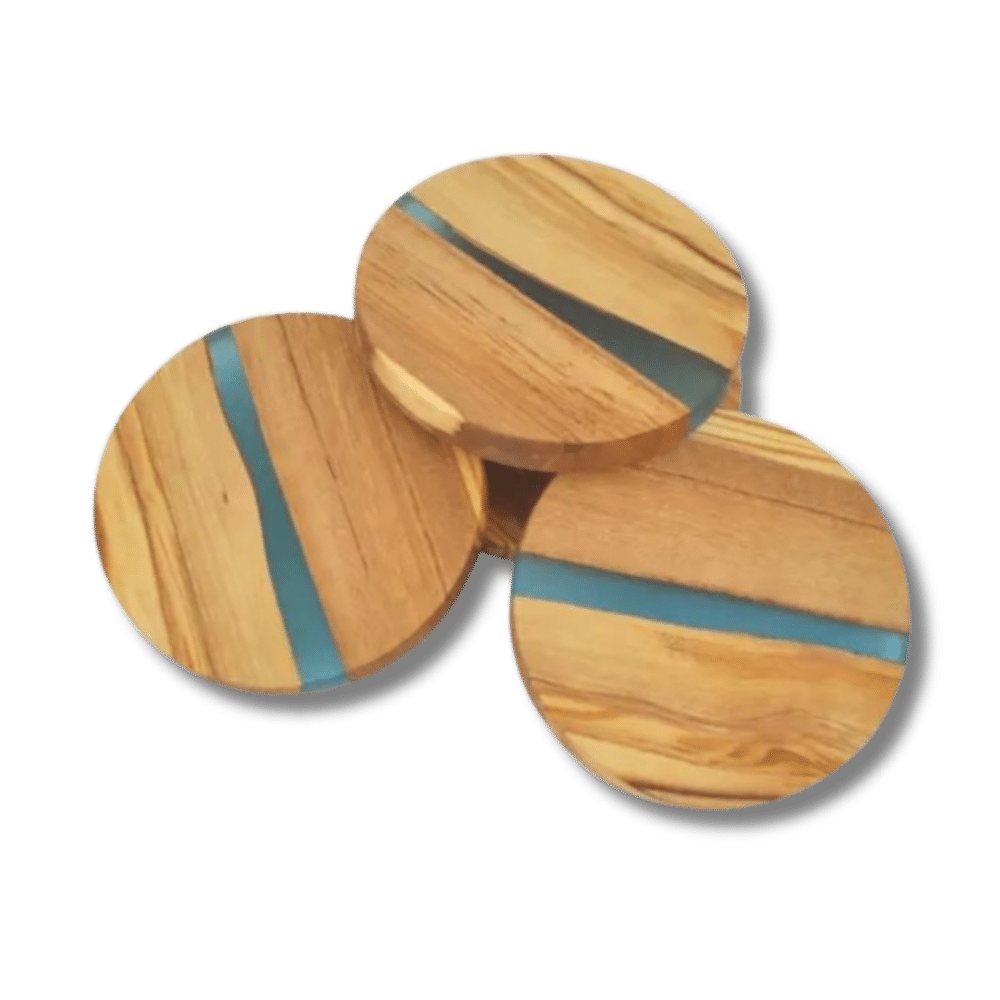 custom-round-resin-wood-coasters-australia Custom Resin Coasters