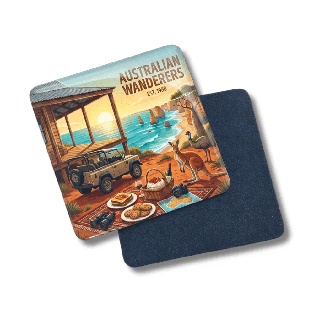 custom-resin-coaster-australian-wanderers Custom epoxy resin coaster with full colour print and soft velvet backing