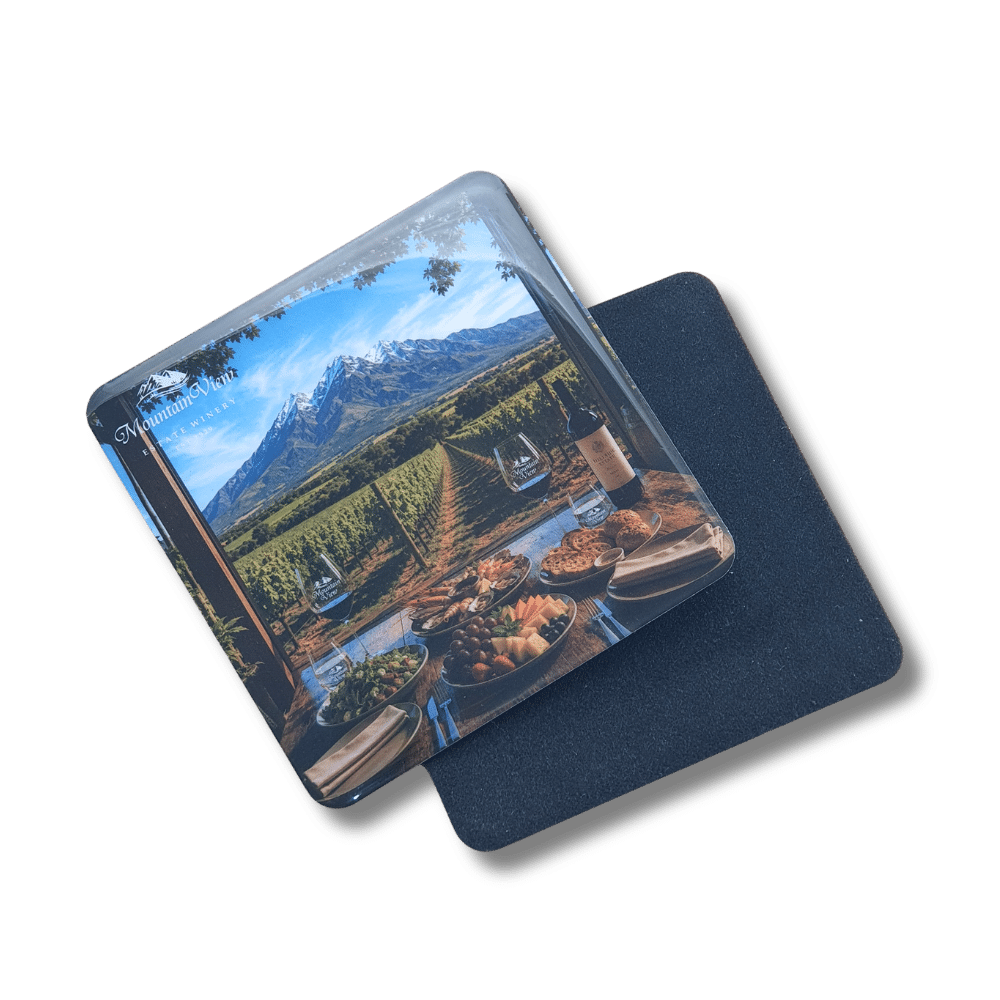 custom-resin-epoxy-coasters Custom resin epoxy coasters with domed logo for promotional and corporate use