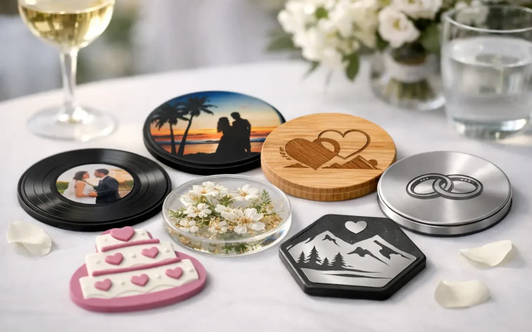 How to Create Wedding Coasters Guests Keep
