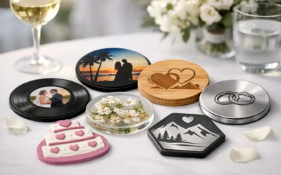 How to Create Wedding Coasters Guests Keep