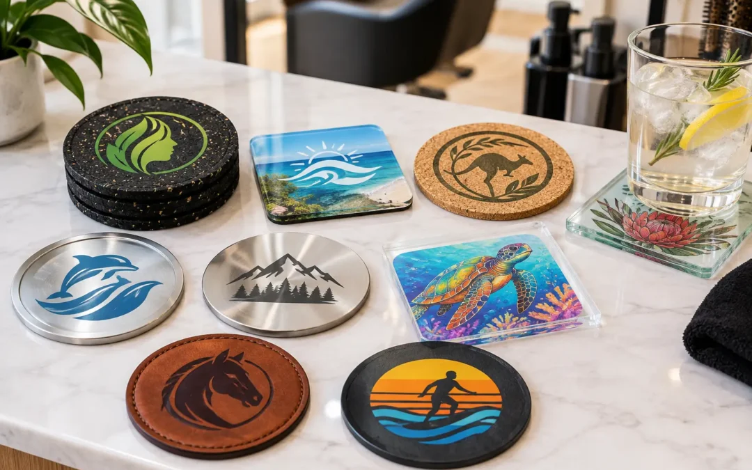 Custom Coasters for Salons That Work Harder